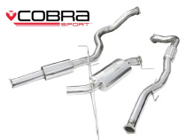 Opel Corsa D VXR 10-14 Turboback-sportavgassystem (Med De-Cat & Ljuddämpare) Cobra Sport